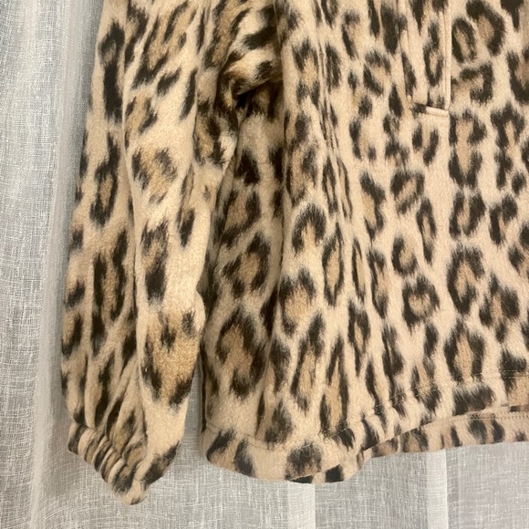 Zara Leopard Fleece Pullover - Picture 2 of 5